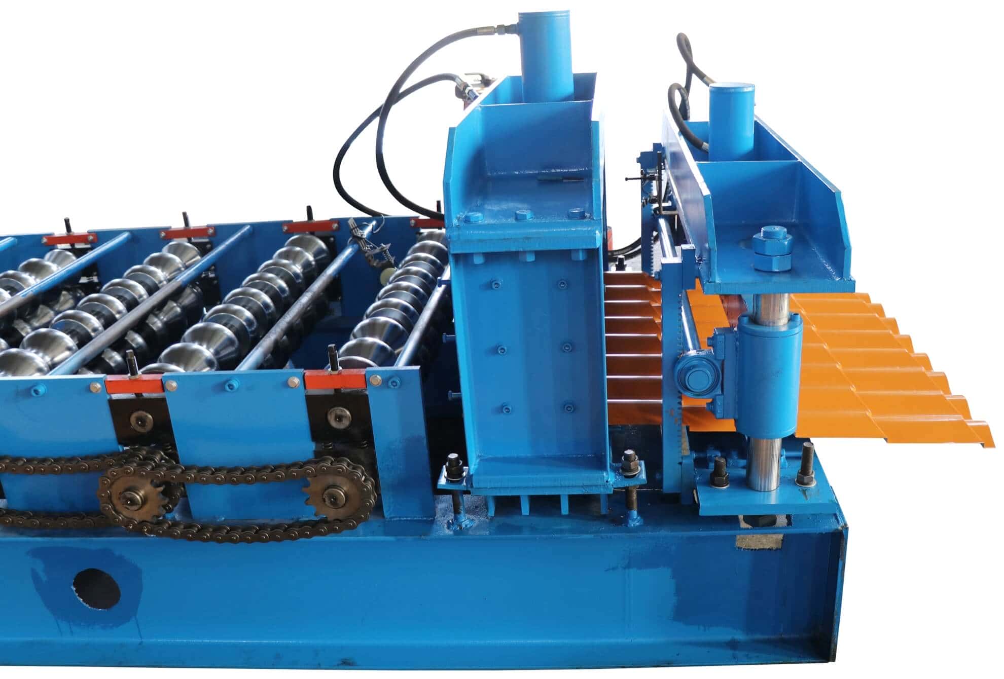 Compact Glazed Tile Roll Forming Machine with Integrated Control System