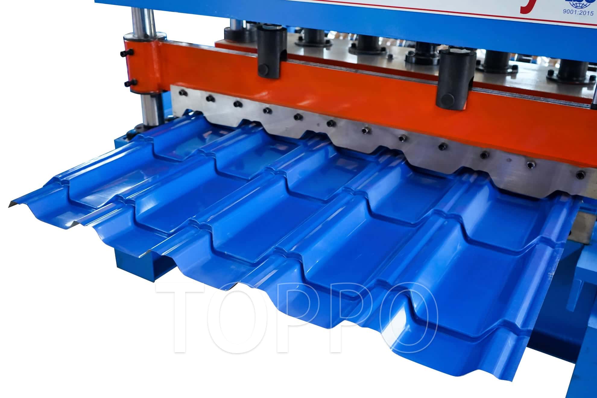 High-Speed Glazed Tile Roll Forming Machine with Touchscreen Control