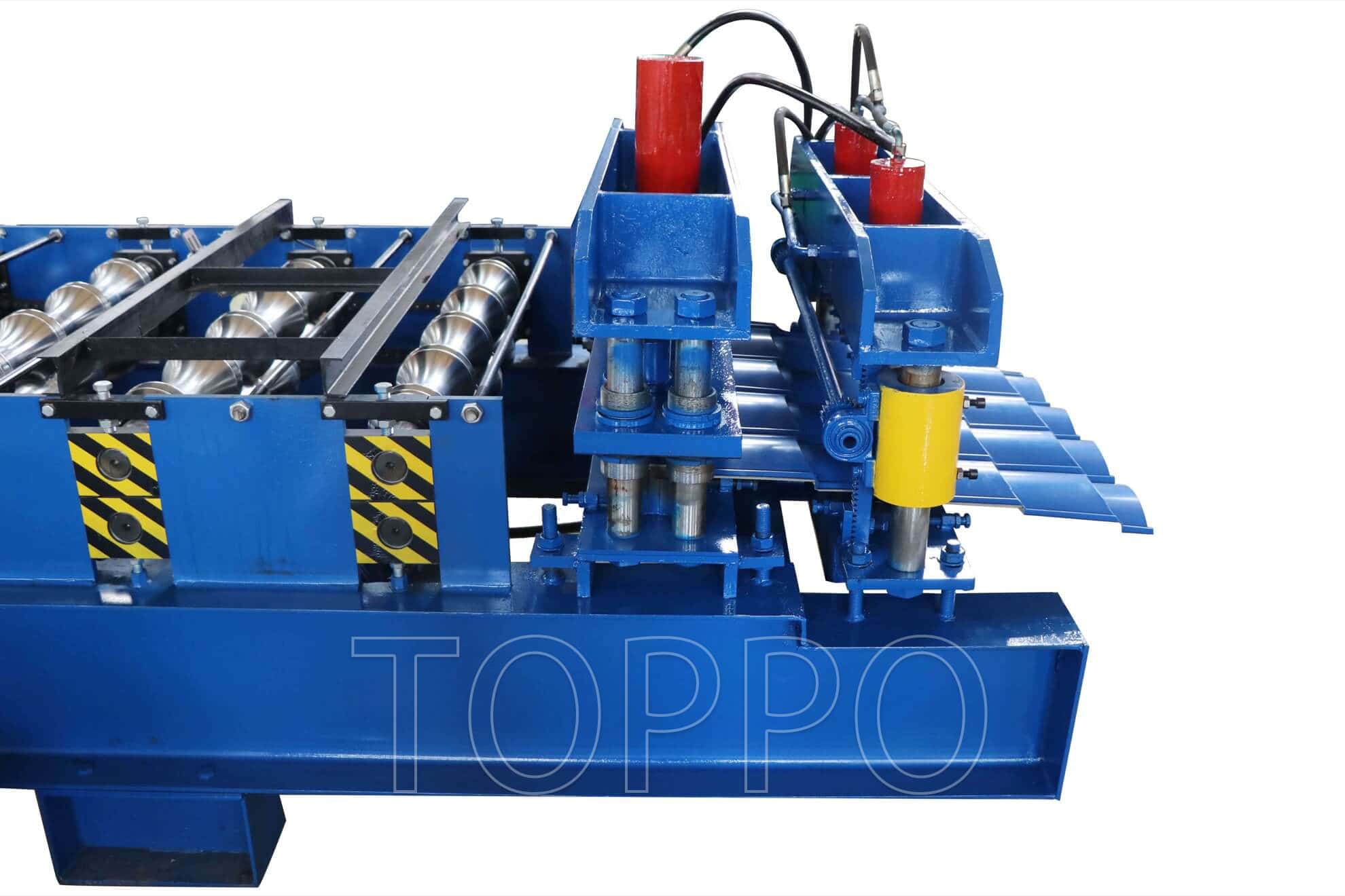 Compact Automatic Bamboo Glazed Tile Roll Forming Machine with PLC Control