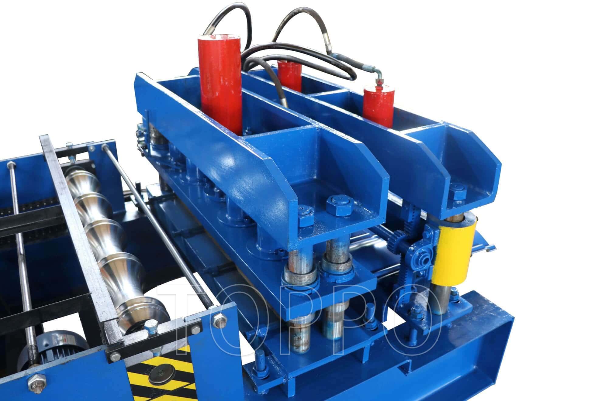 Compact Automatic Bamboo Glazed Tile Roll Forming Machine with PLC Control
