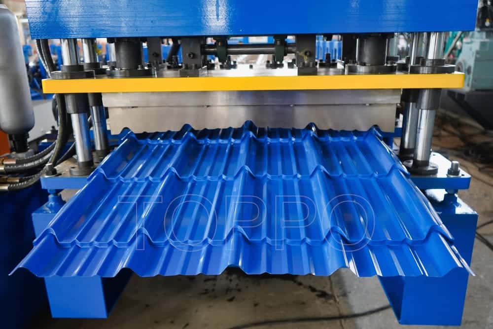PLC Controlled Glazed Tile Roll Forming Machine for Roofing Sheets