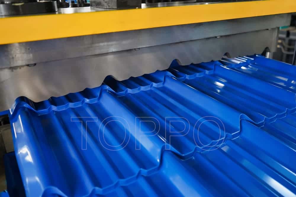 PLC Controlled Glazed Tile Roll Forming Machine for Roofing Sheets