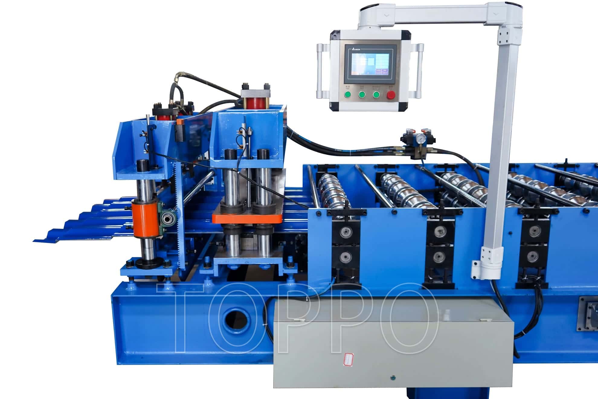 High-Speed Glazed Tile Roll Forming Machine with Touchscreen Control