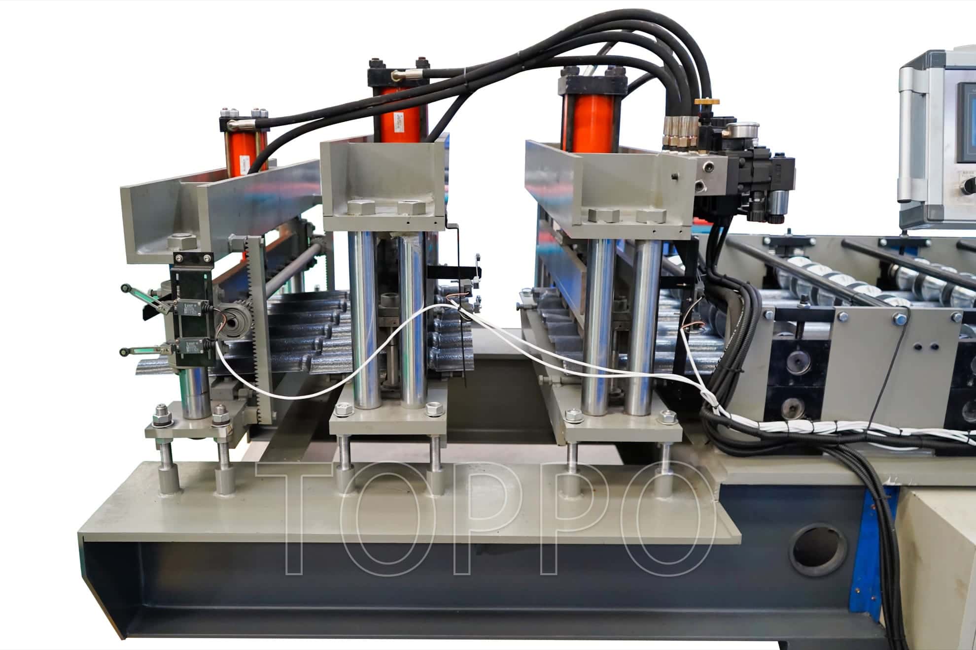 Automatic High-Speed PLC Control Bamboo Glazed Tile Cold Roll Forming Machine
