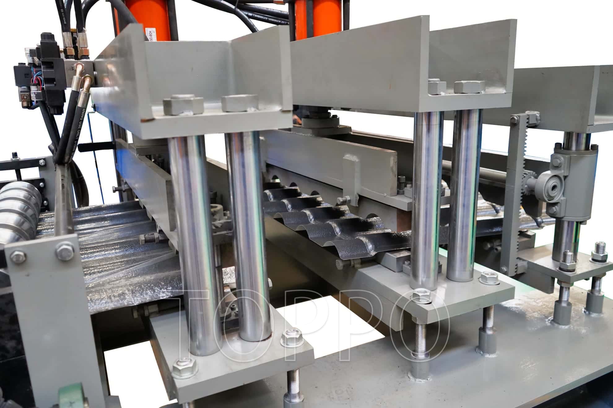 Automatic High-Speed PLC Control Bamboo Glazed Tile Cold Roll Forming Machine