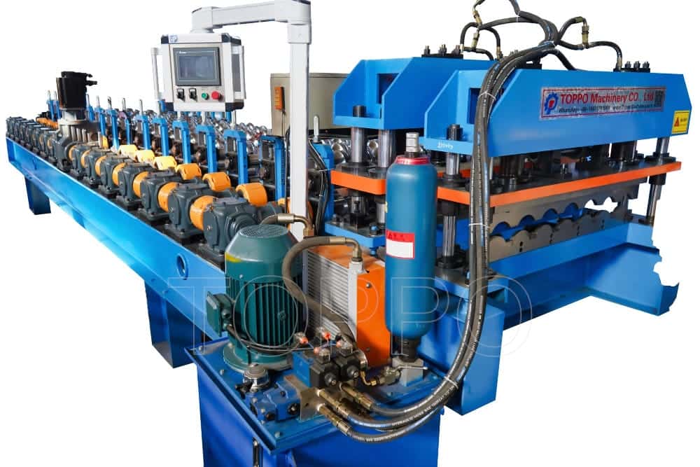 Automatic Glazed Tile Roll Forming Machine for Roofing Projects