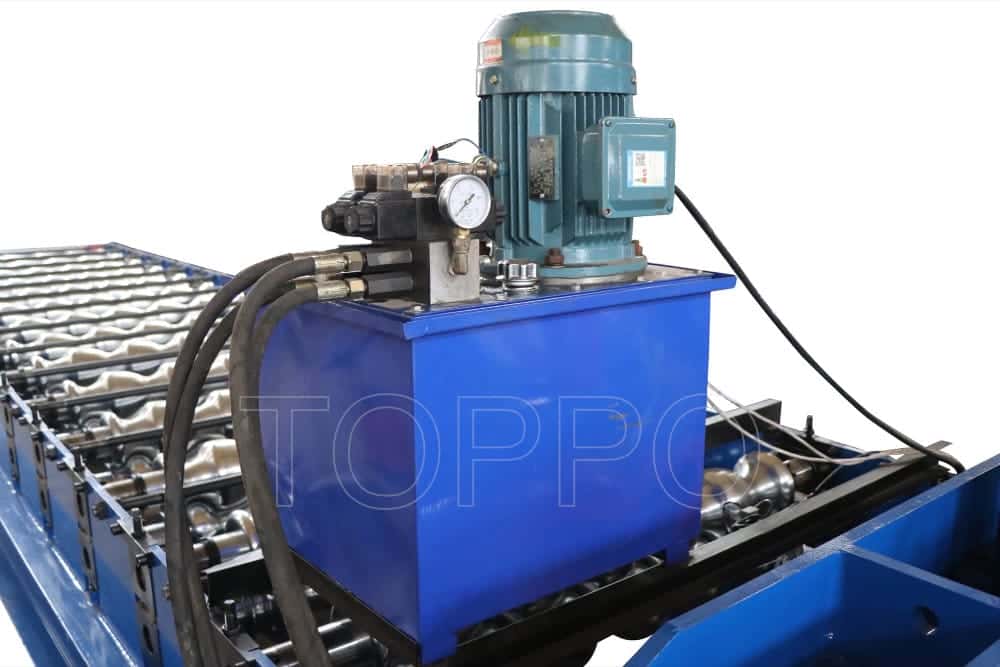 Wave Profile Glazed Tile Roll Forming Machine with PLC Control