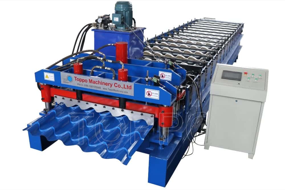 Wavy Glazed Tile Roll Forming Machine for Color Steel Roofing