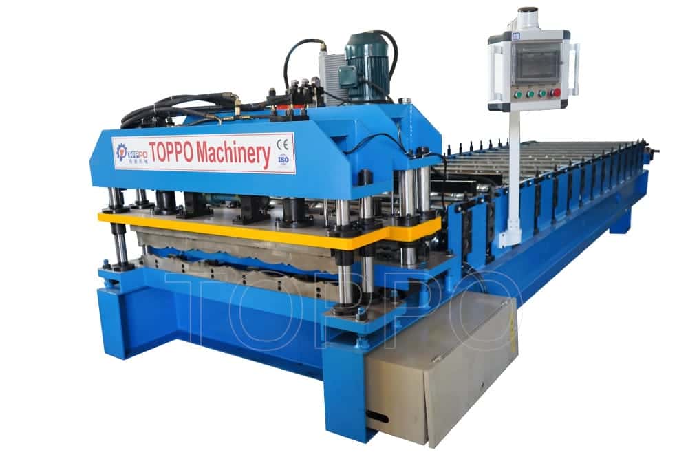 Fully Automatic PLC Bamboo Glazed Tile Roll Forming Machine | High-Speed Precision