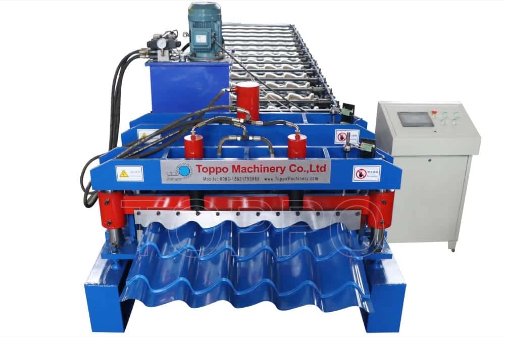Wavy Glazed Tile Roll Forming Machine for Color Steel Roofing