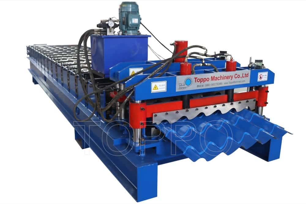 Wavy Glazed Tile Roll Forming Machine for Color Steel Roofing