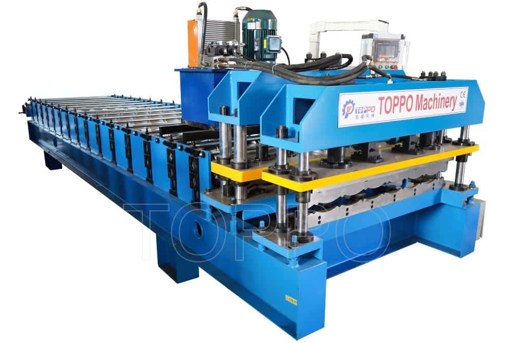 Fully Automatic PLC Bamboo Glazed Tile Roll Forming Machine | High-Speed Precision
