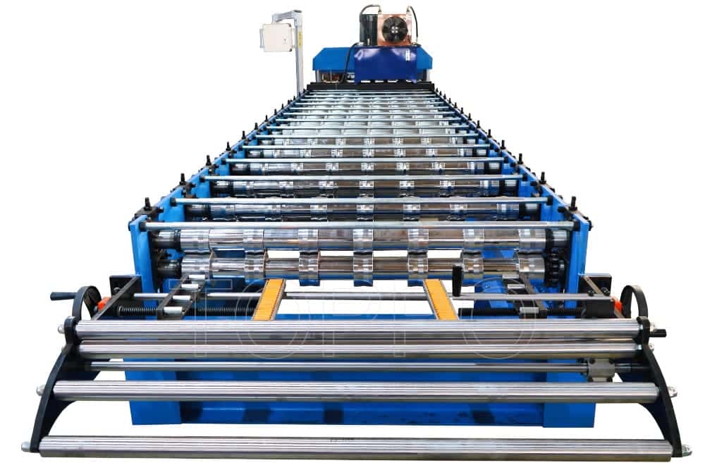 Fully Automatic PLC Bamboo Glazed Tile Roll Forming Machine | High-Speed Precision