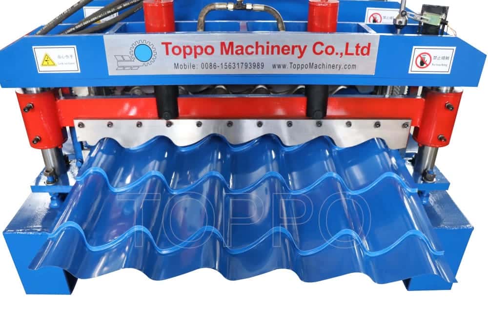 Wavy Glazed Tile Roll Forming Machine for Color Steel Roofing