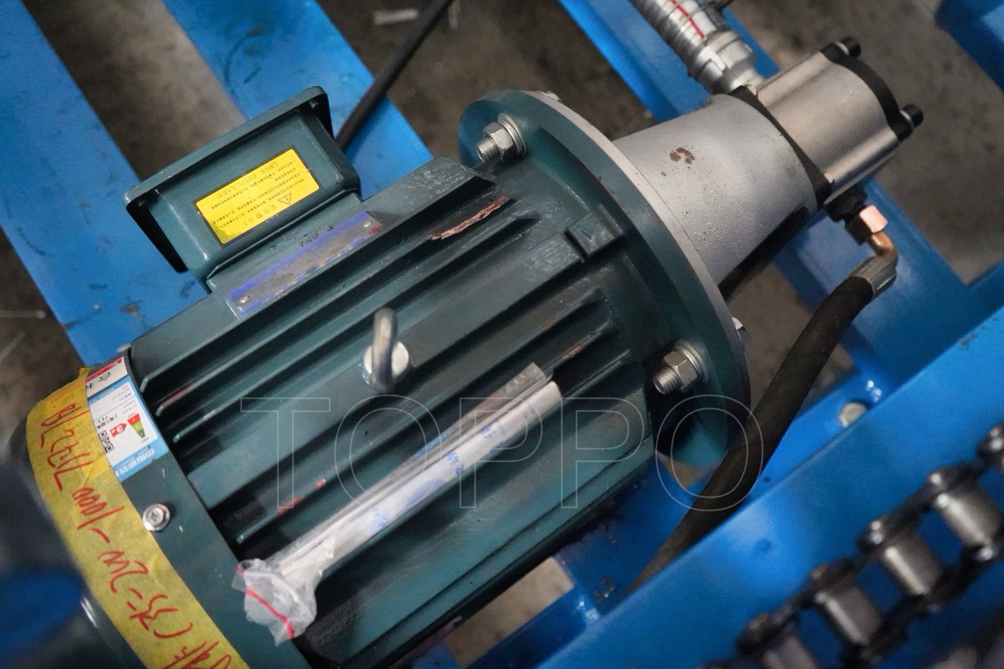Automatic Trapezoidal Roof Sheet Roll Forming Machine with PLC Touchscreen