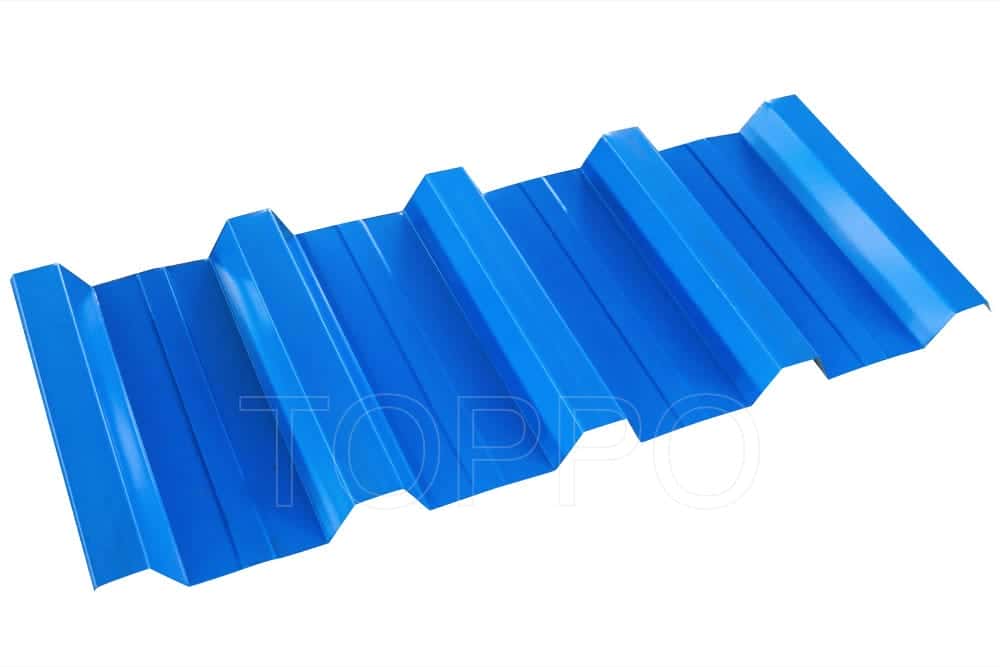 Compact Trapezoidal Roof Sheet Roll Forming Machine with PLC System