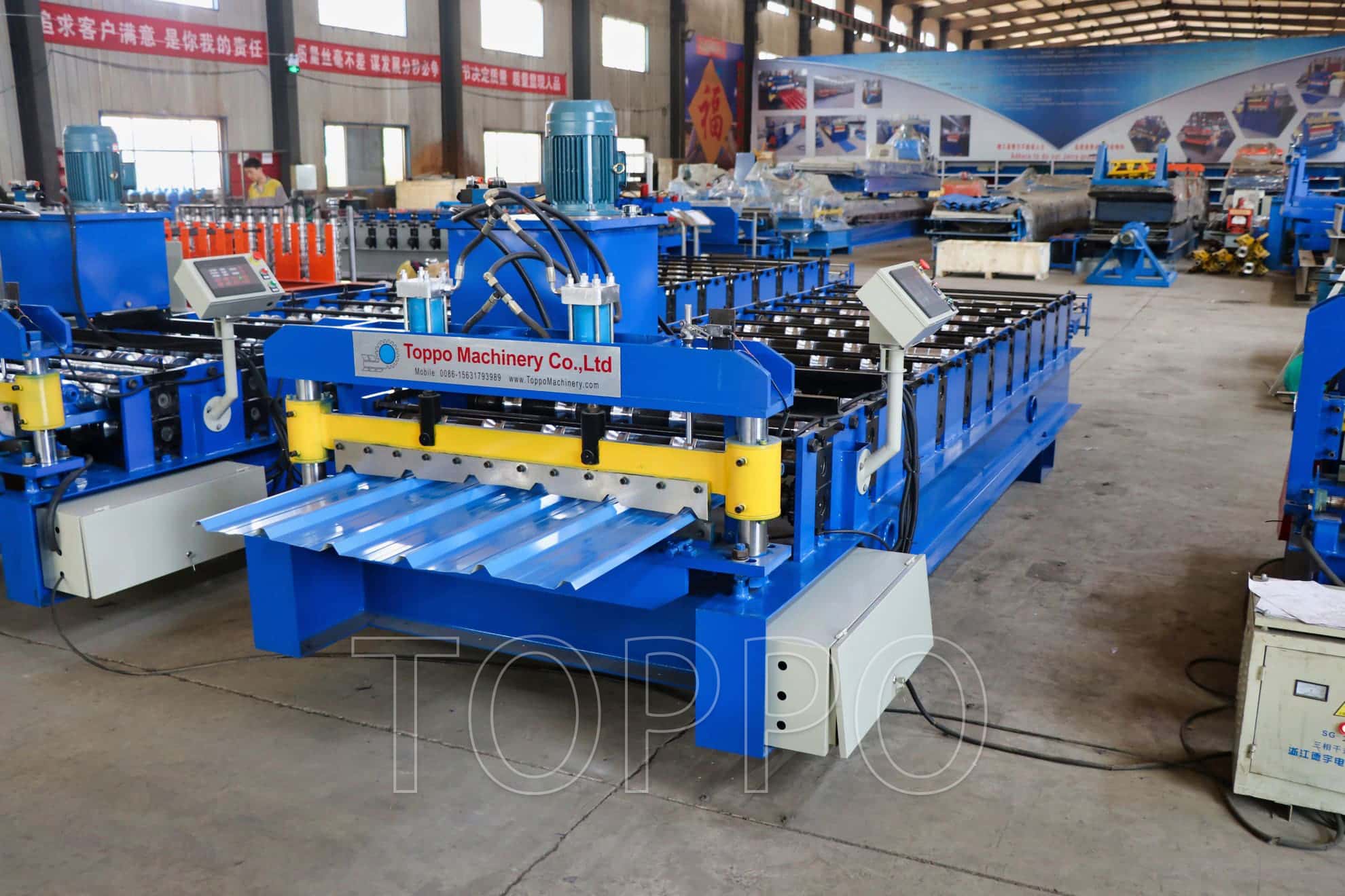 Trapezoidal Metal Roof Panel Roll Forming Machine