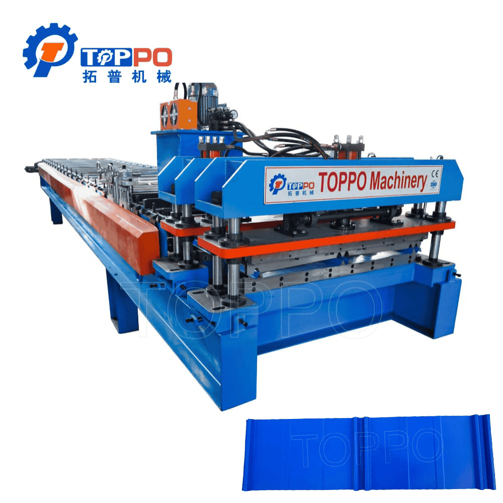 IBR Trapezoidal Roof Panel Roll Forming Machine | Automatic Sheet Metal Forming Line