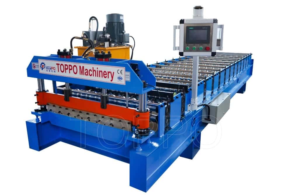 High Precision Trapezoidal Roof Roll Forming Machine for Steel Sheet