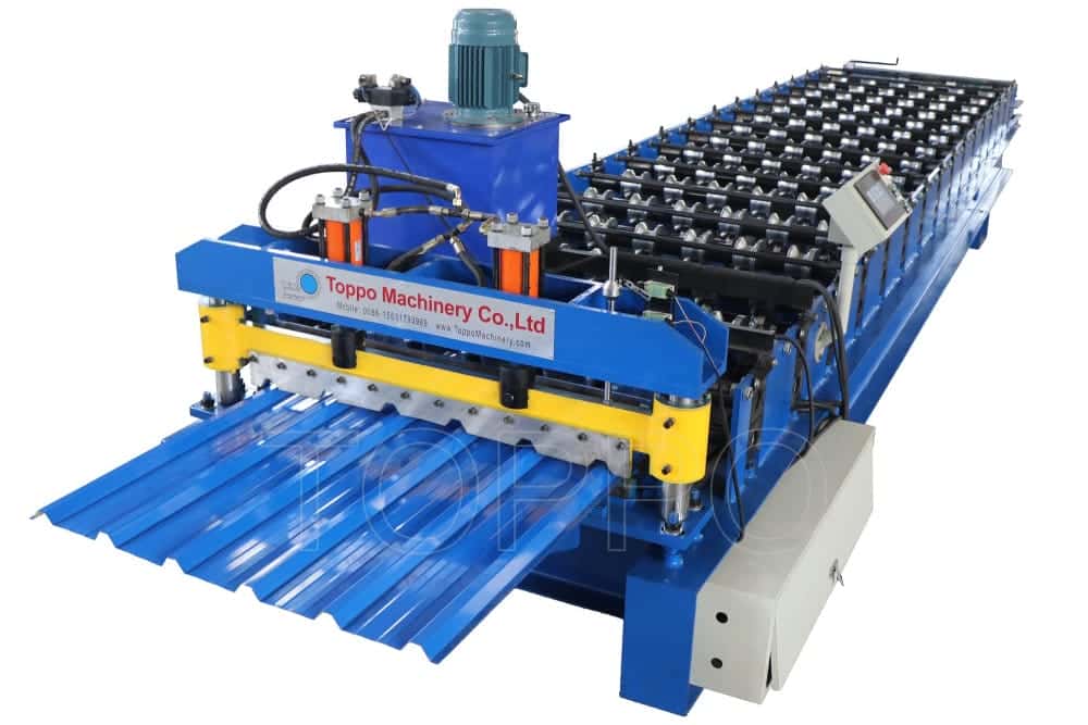 Heavy-Duty Trapezoidal Roof Panel Roll Forming Machine