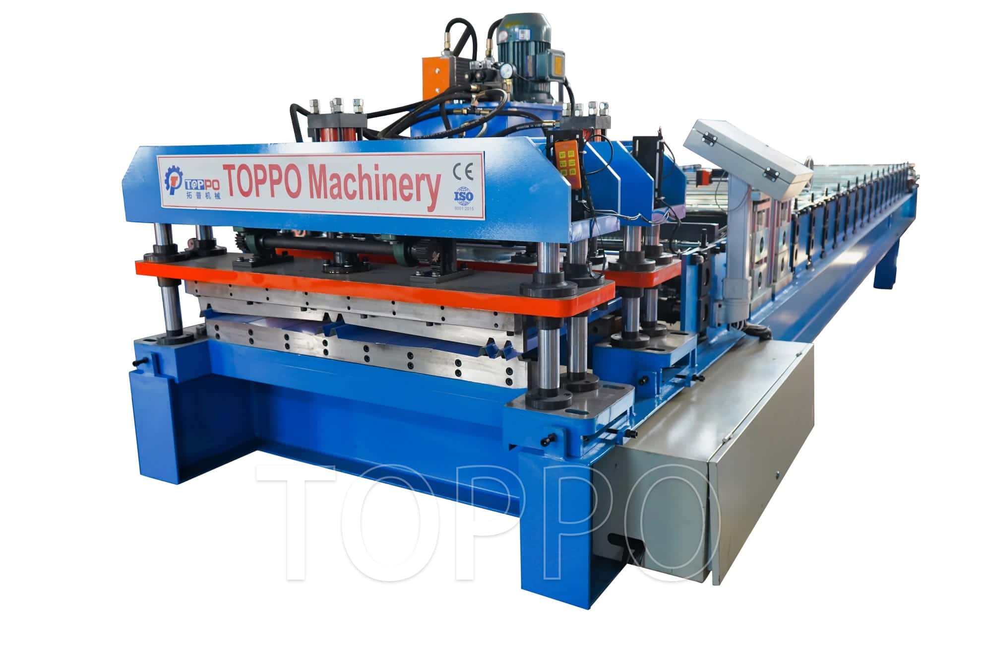 Automated Trapezoidal Roll Forming Machine with Integrated Hydraulic Unit