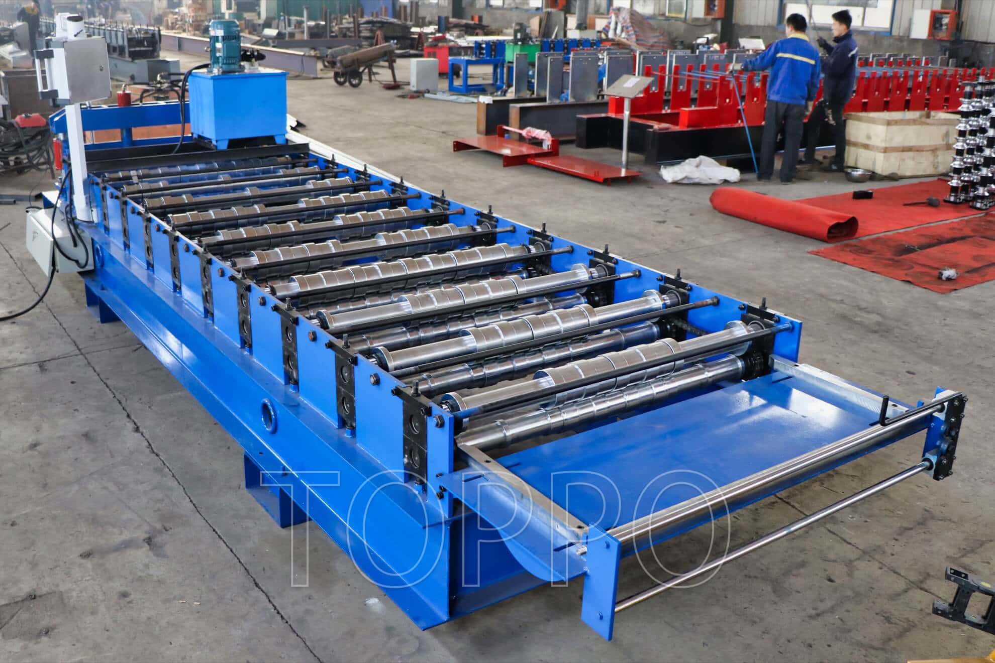 Industrial Trapezoidal Roof Panel Roll Forming Machine with Touch Screen Control