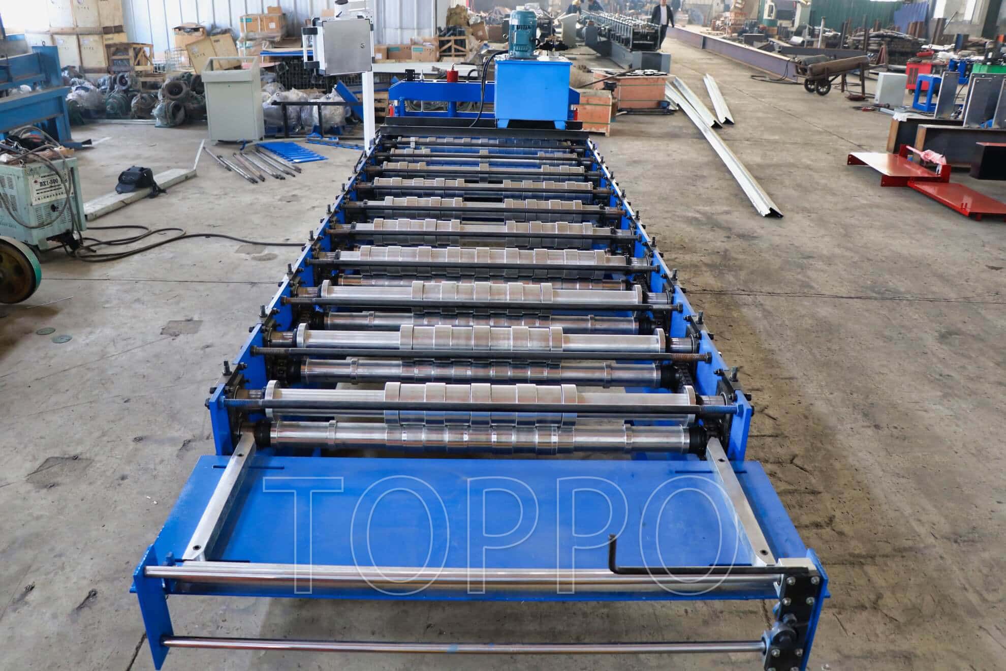 Industrial Trapezoidal Roof Panel Roll Forming Machine with Touch Screen Control
