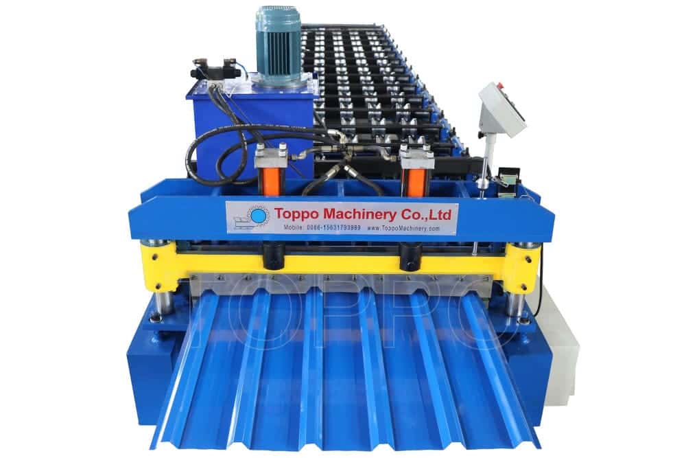 Automatic Trapezoidal Roll Forming Machine for Roofing Sheets