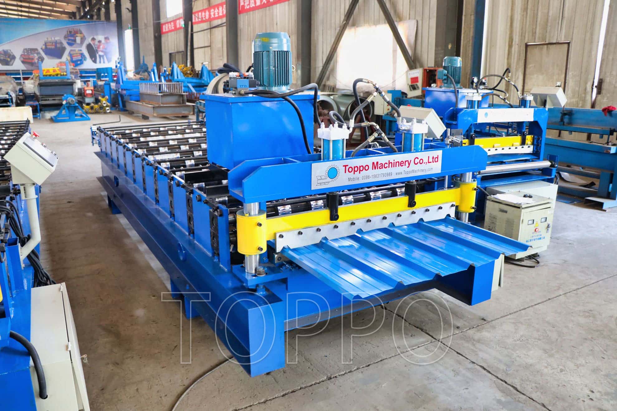 Trapezoidal Metal Roof Panel Roll Forming Machine