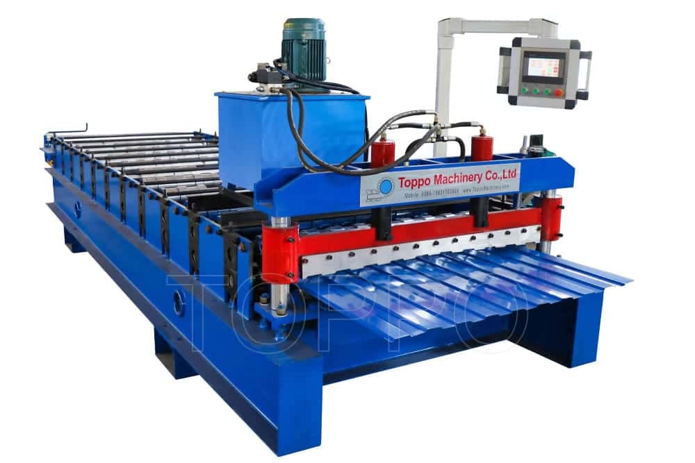 Industrial Trapezoidal Roof Panel Roll Forming Machine with Touch Screen Control
