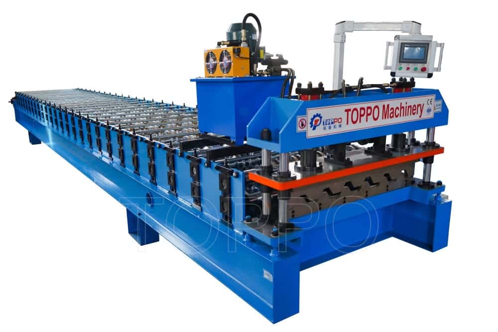 High‑Precision Trapezoidal Roof Roll Forming Machine / Metal Roofing Sheet Former