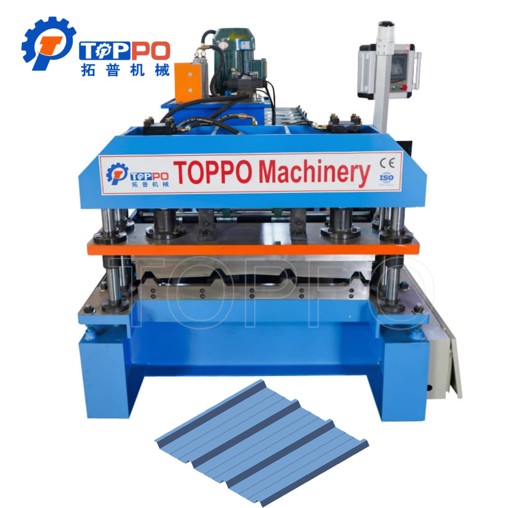 Trapezoidal Roof Roll Forming Machine for Metal Sheet Production