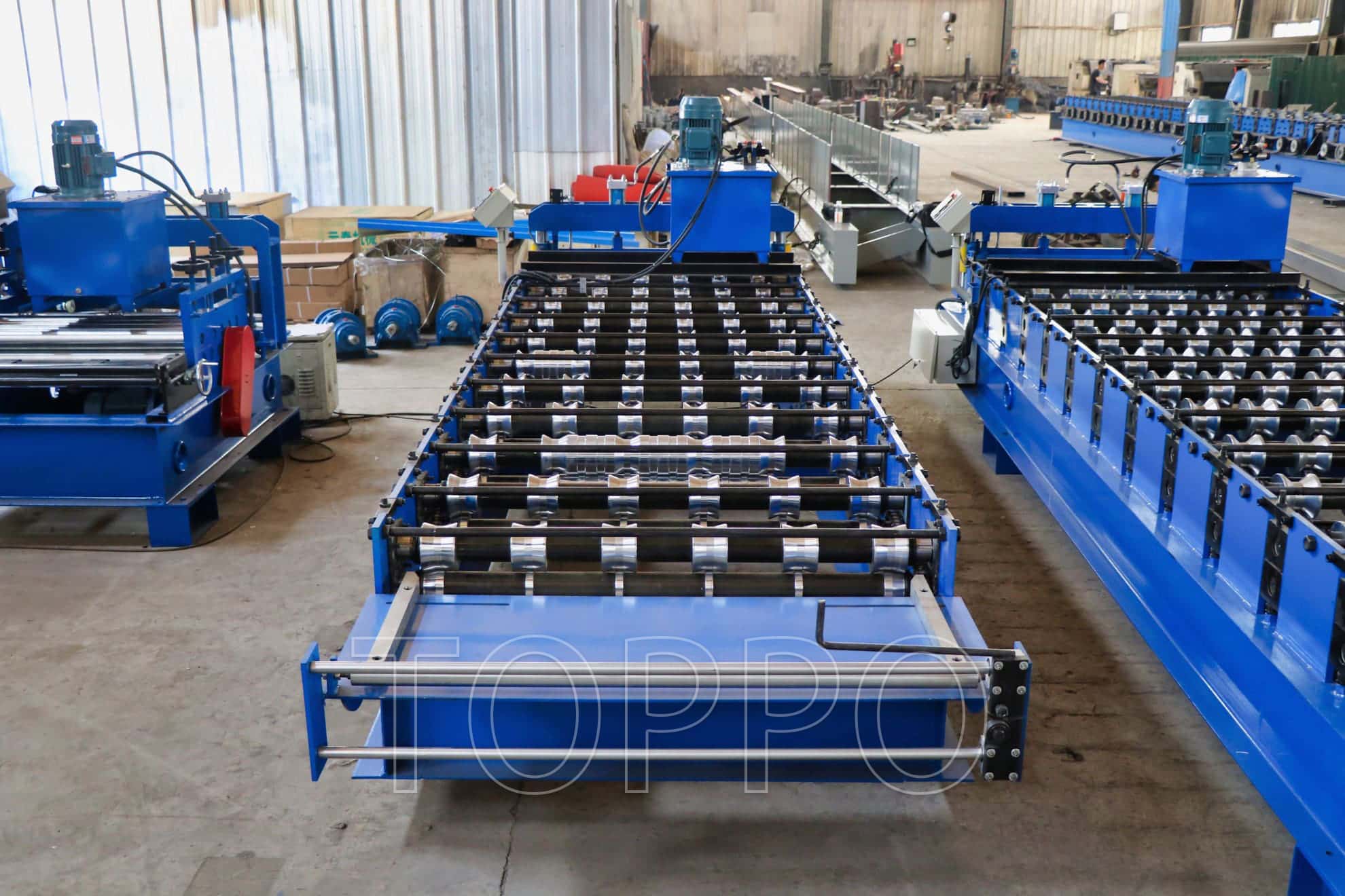 Trapezoidal Metal Roof Panel Roll Forming Machine