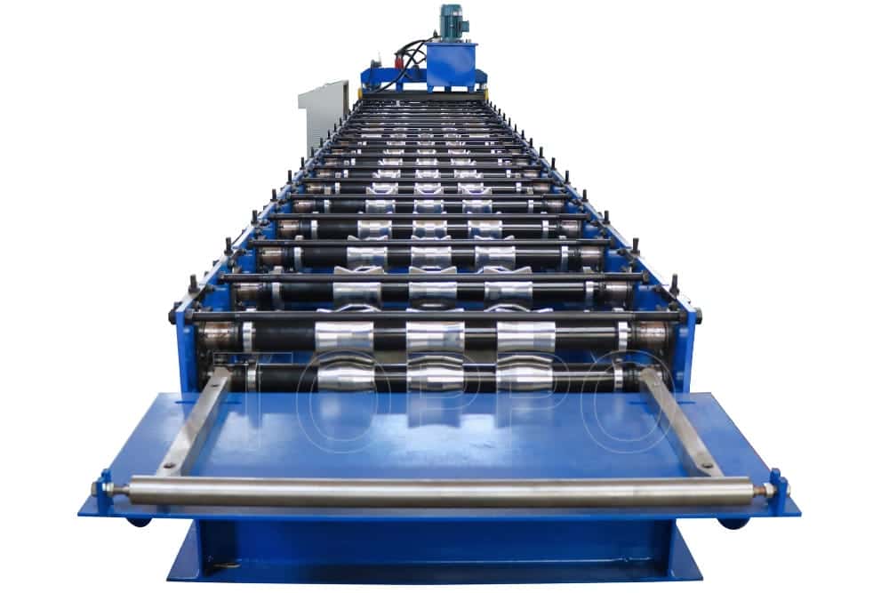 Compact PLC-Controlled Trapezoidal Roll Forming Machine for Roofing Panels