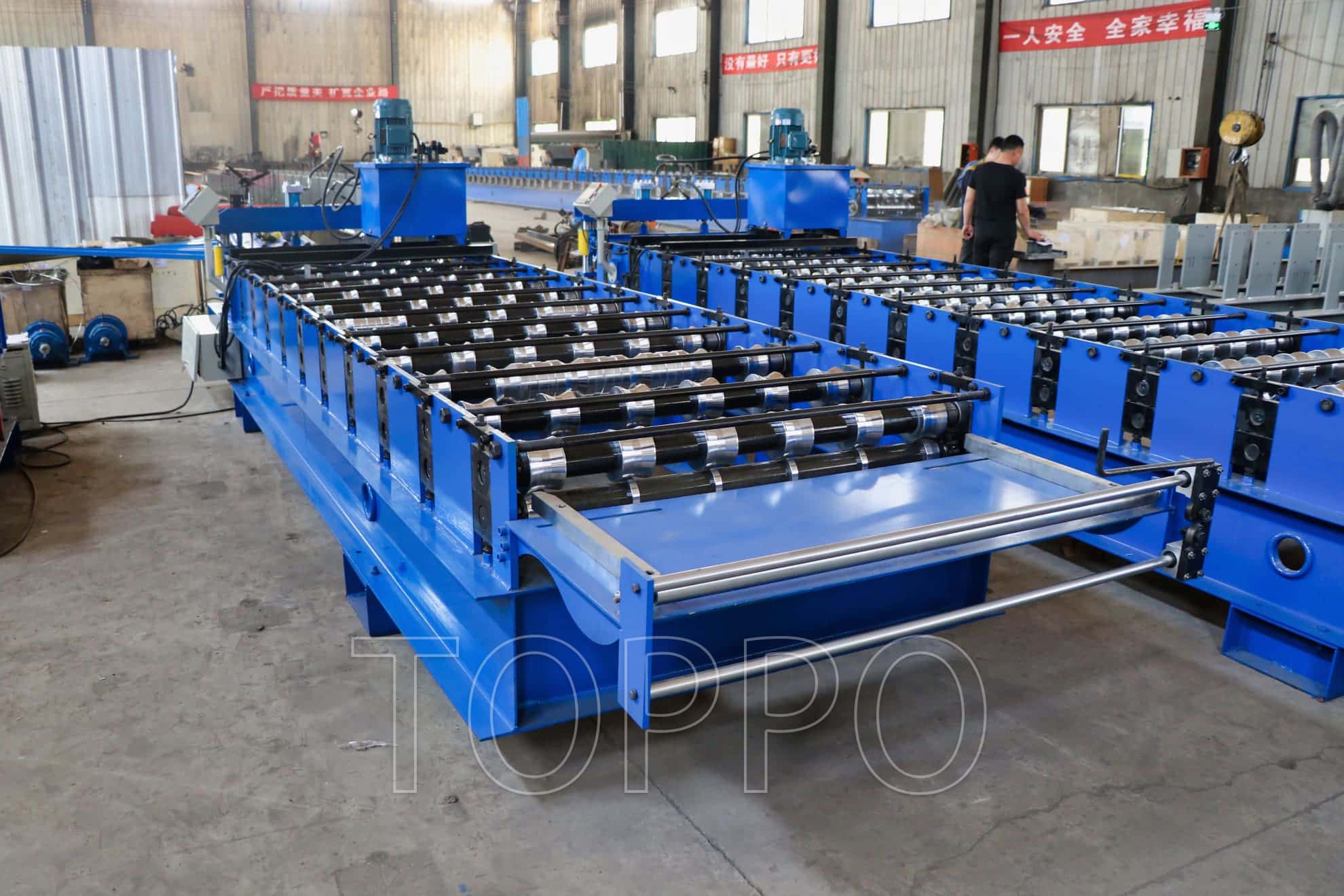 Trapezoidal Metal Roof Panel Roll Forming Machine