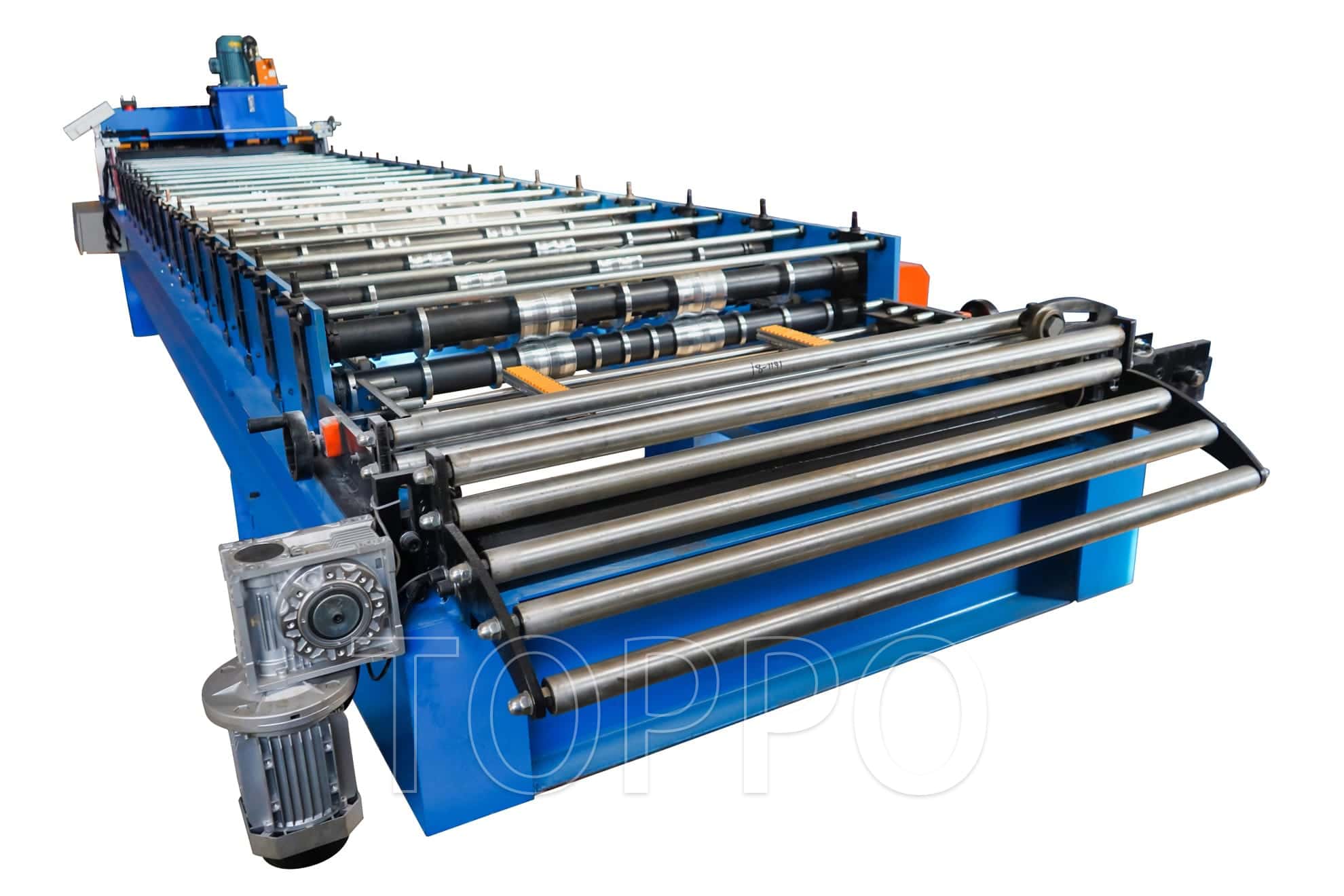Automated Trapezoidal Roll Forming Machine with Integrated Hydraulic Unit