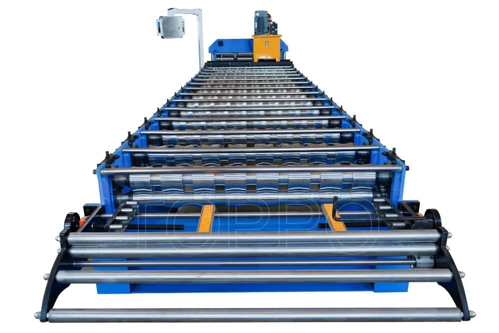 Fully-Automatic Trapezoidal Roof Roll Forming Machine with Integrated Hydraulic Station