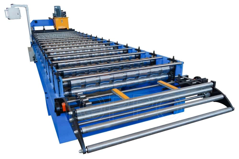 High Precision Trapezoidal Roof Roll Forming Machine for Steel Sheet