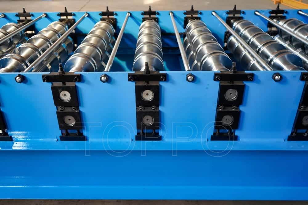 High‑Precision Trapezoidal Roof Roll Forming Machine / Metal Roofing Sheet Former