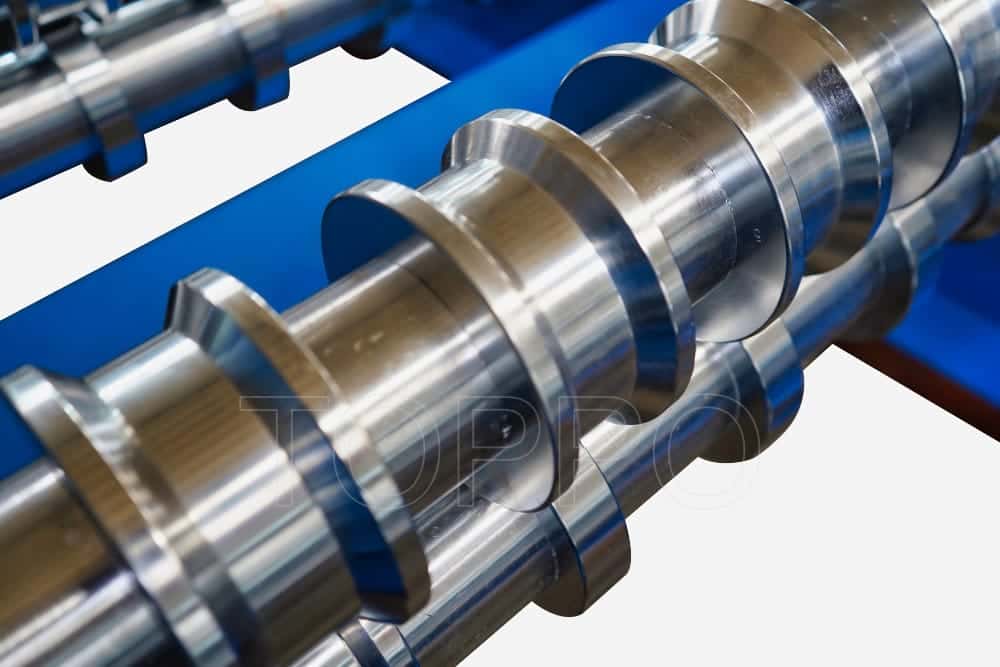 PLC Controlled Trapezoidal Roof Sheet Roll Forming Machine for Steel Panels