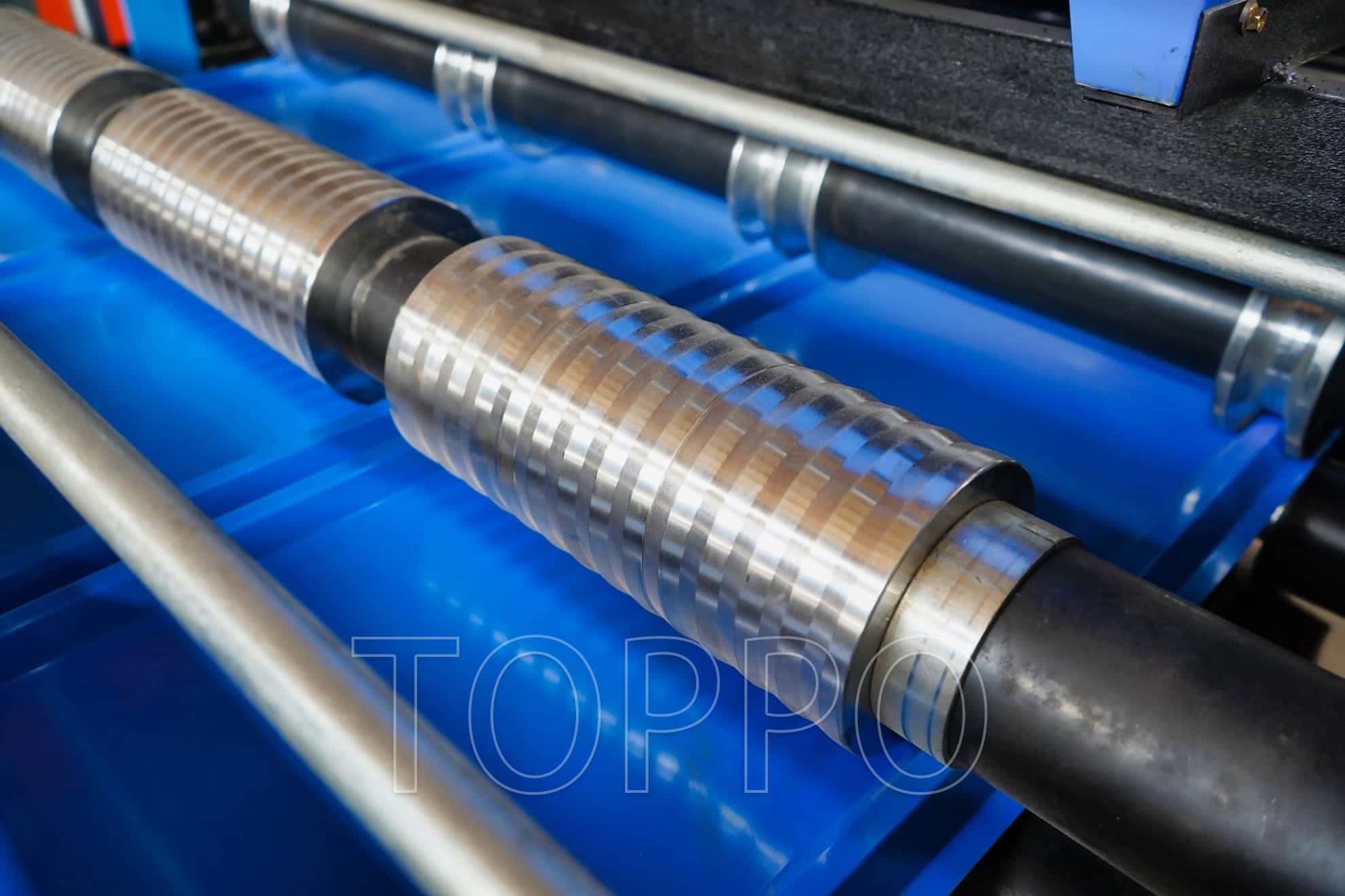 Automated Trapezoidal Roll Forming Machine with Integrated Hydraulic Unit