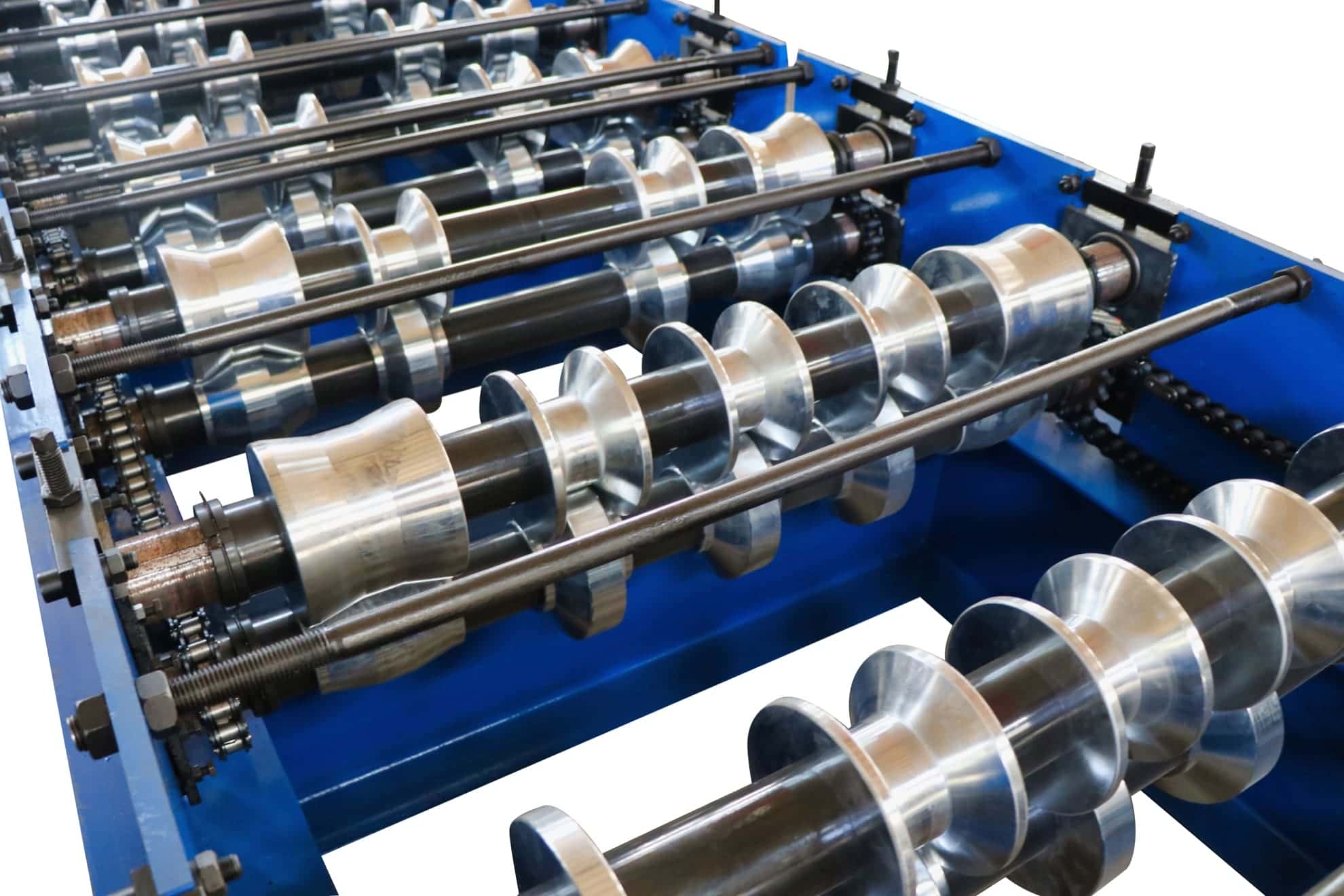 Compact PLC-Controlled Trapezoidal Roll Forming Machine for Roofing Panels