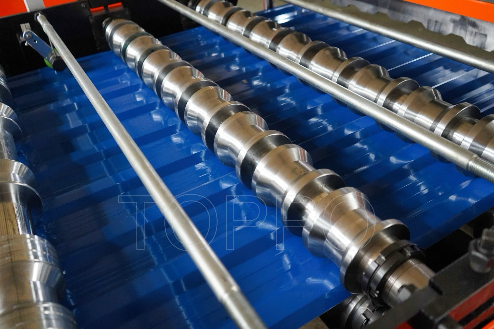 Trapezoidal Roof Roll Forming Machine for Steel Roofing Sheets