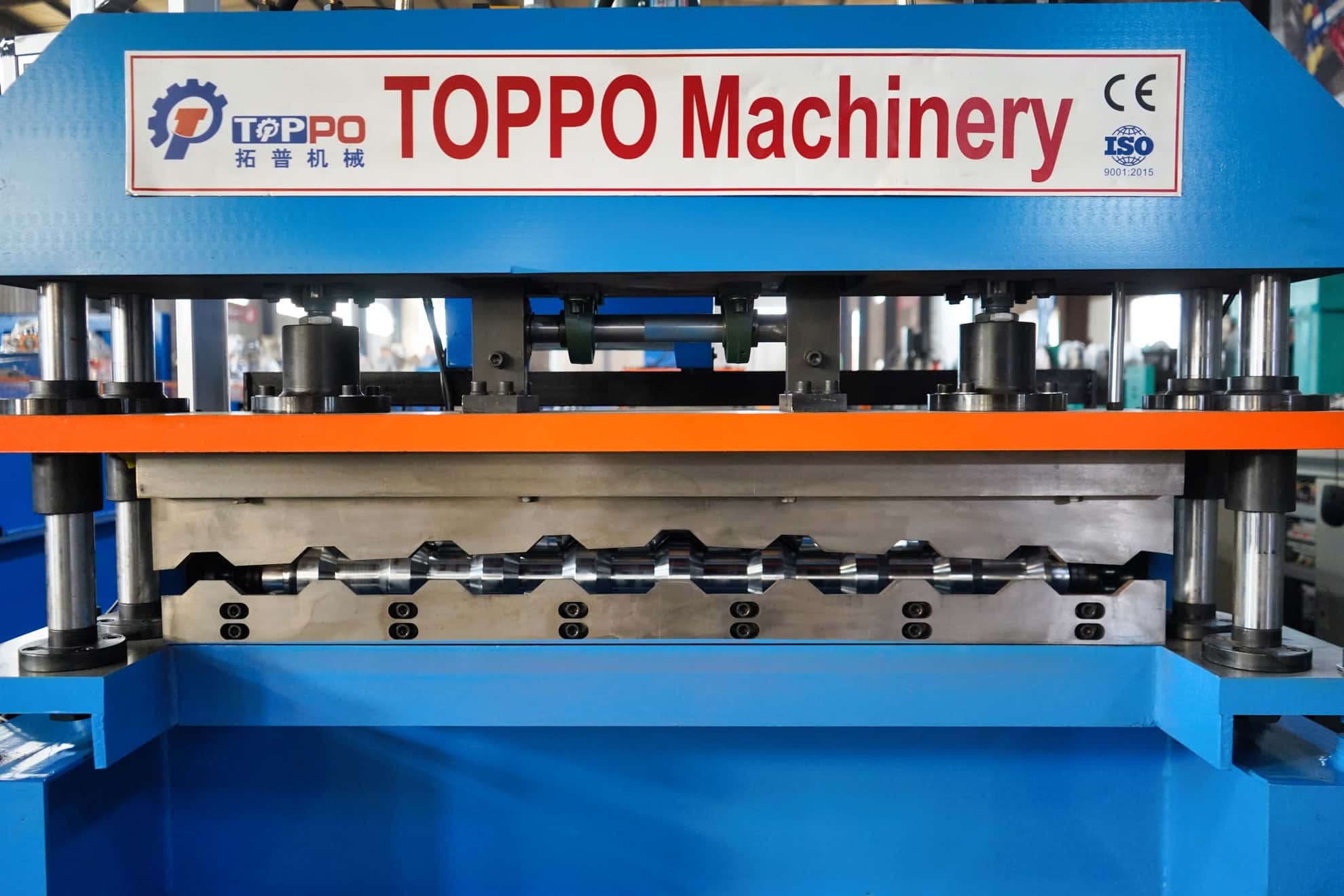 Automatic Trapezoidal Roof Panel Roll Forming Machine with PLC Control