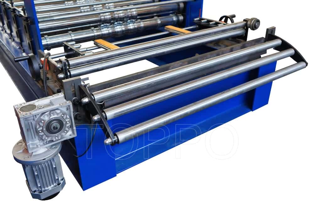 High-Speed Trapezoidal Roof Panel Roll Forming Machine with Hydraulic Cutter