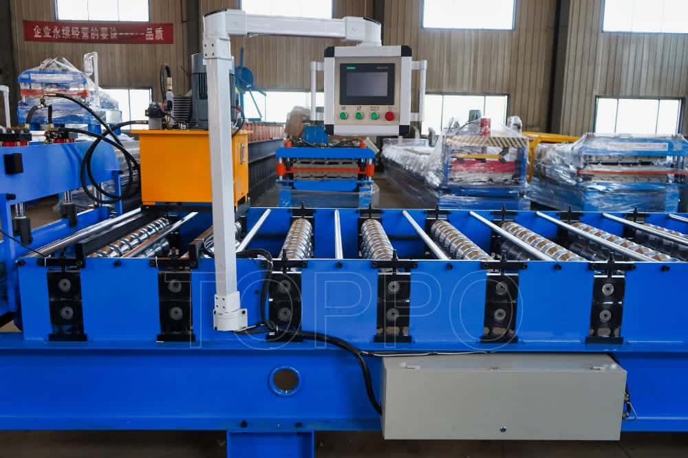 Fully-Automatic Trapezoidal Roof Roll Forming Machine with Integrated Hydraulic Station