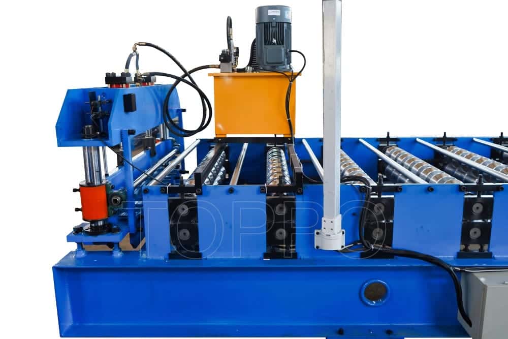 Fully-Automatic Trapezoidal Roof Roll Forming Machine with Integrated Hydraulic Station