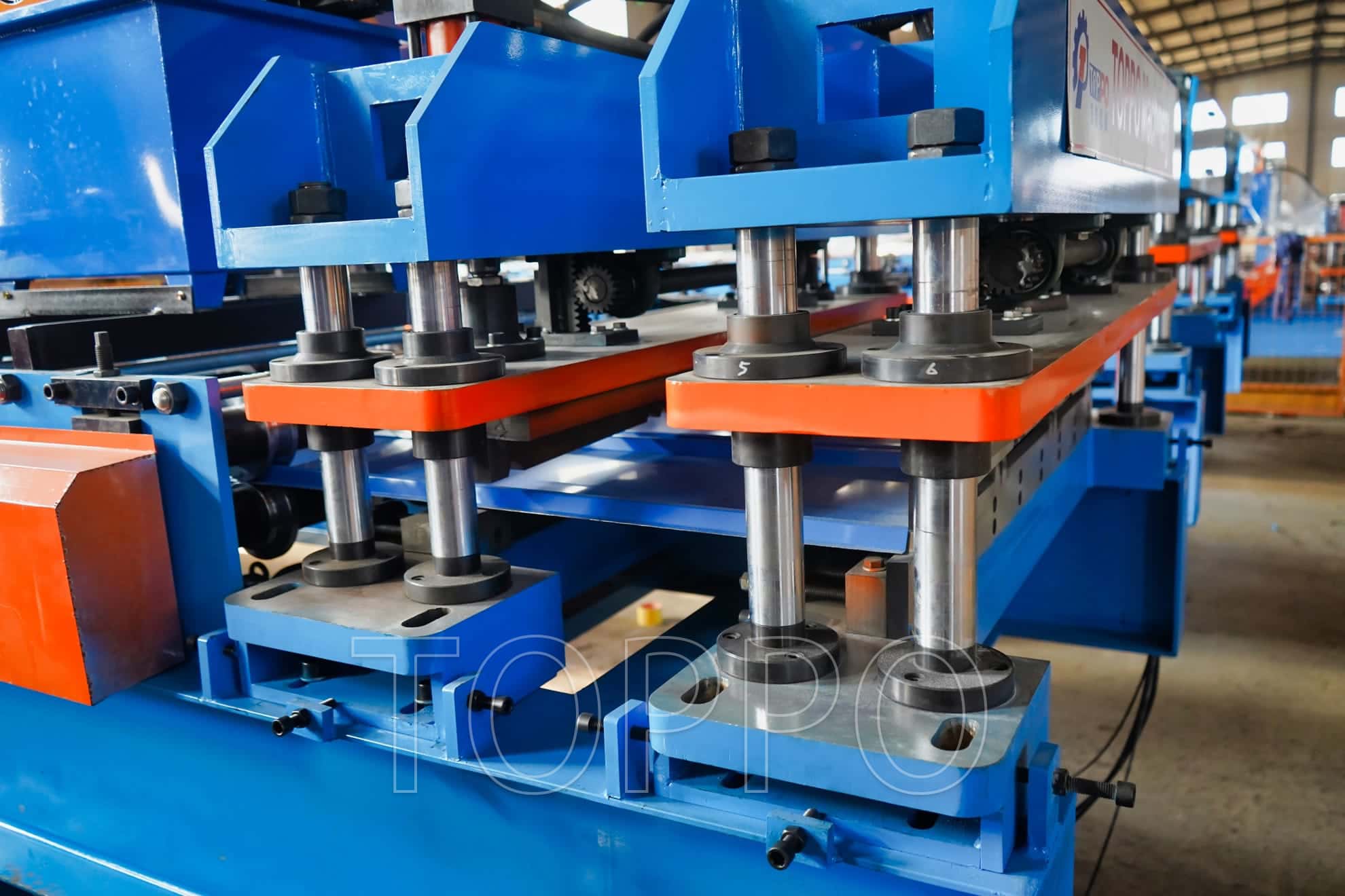 Automated Trapezoidal Roll Forming Machine with Integrated Hydraulic Unit