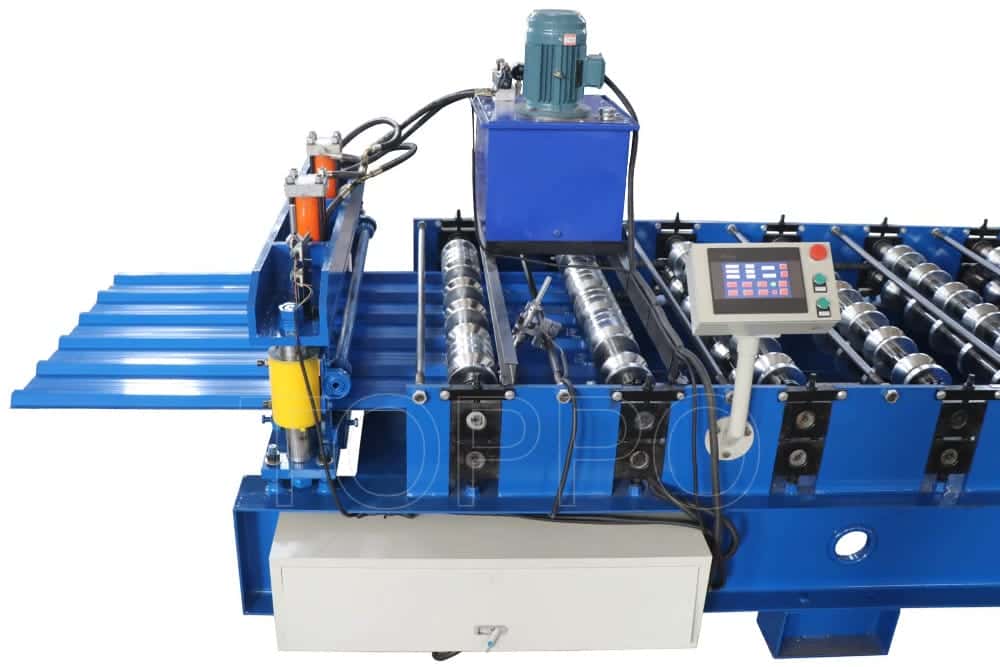 Automatic Trapezoidal Roll Forming Machine for Roofing Sheets
