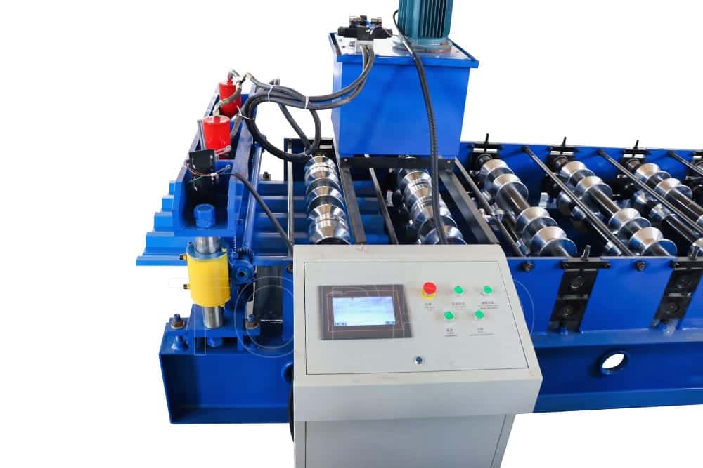 Compact PLC-Controlled Trapezoidal Roll Forming Machine for Roofing Panels